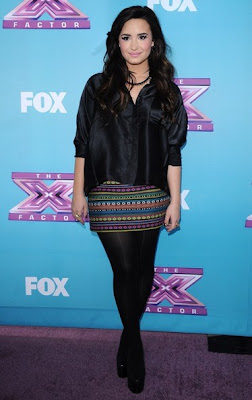 Demi Lovato Pretty at The X Factor Finalists Party