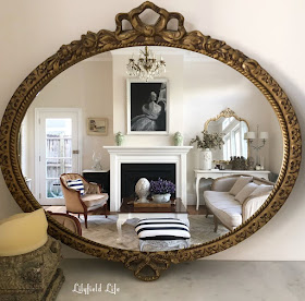 vintage gilt bow mirror Lilyfield Life