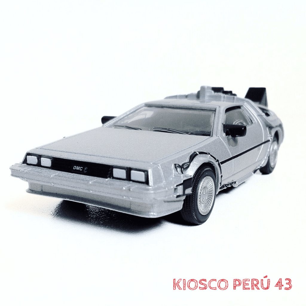 delorean volver al futuro 1:43 back to the future, hollywood cars 1:43 el comercio