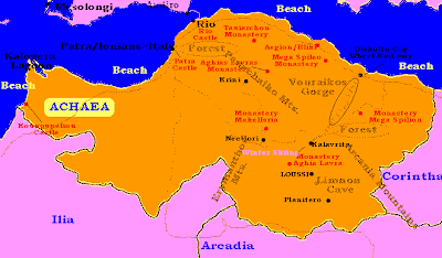 Map of Achaea Province Image