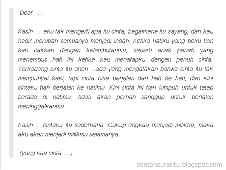 Contoh Surat, Contoh Surat Cinta, Contoh Surat Kuasa, Contoh Surat Resmi, Contoh Surat Undangan, Contoh Surat Cinta Yang Benar