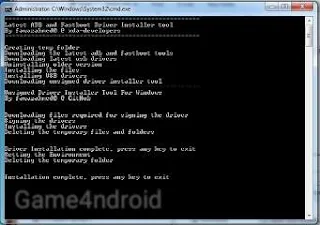 ADB Fastboot and USB Driver installer 