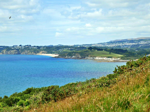 Sea view looking towards Carlyon Bay, Cornwall