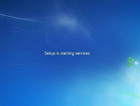 cara instal windows 7 setup starting