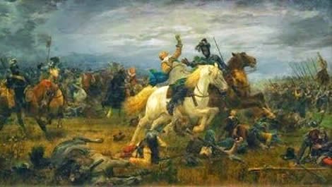 6 November 1632 - the Leu von Mitternacht, Gustavus Adolphus of Sweden, fell in the Battle of Lützen, 20 miles southwest of Leipzig