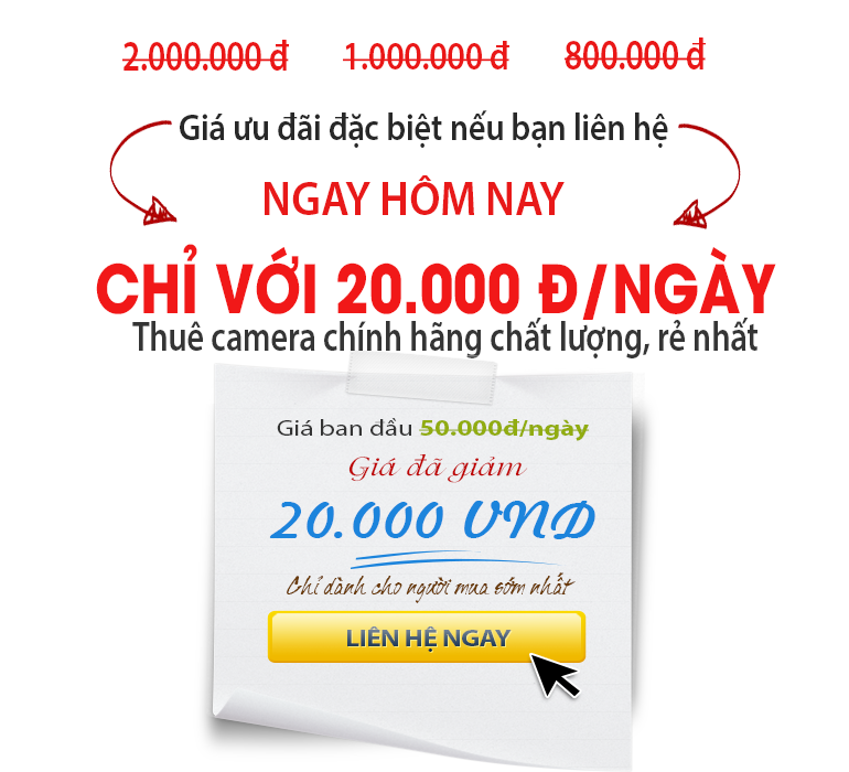 Thuê camera giám sát giá rẻ của Camera Minh Tâm - Liên hệ ngay