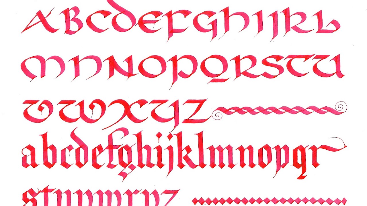 Uncial script - Calligraphy Uncial
