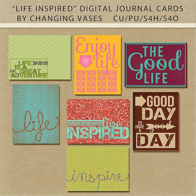 Life Inspired Digital Journal Cards