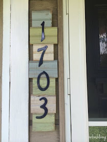 Scrap Bead Board House Number - Refresh Living