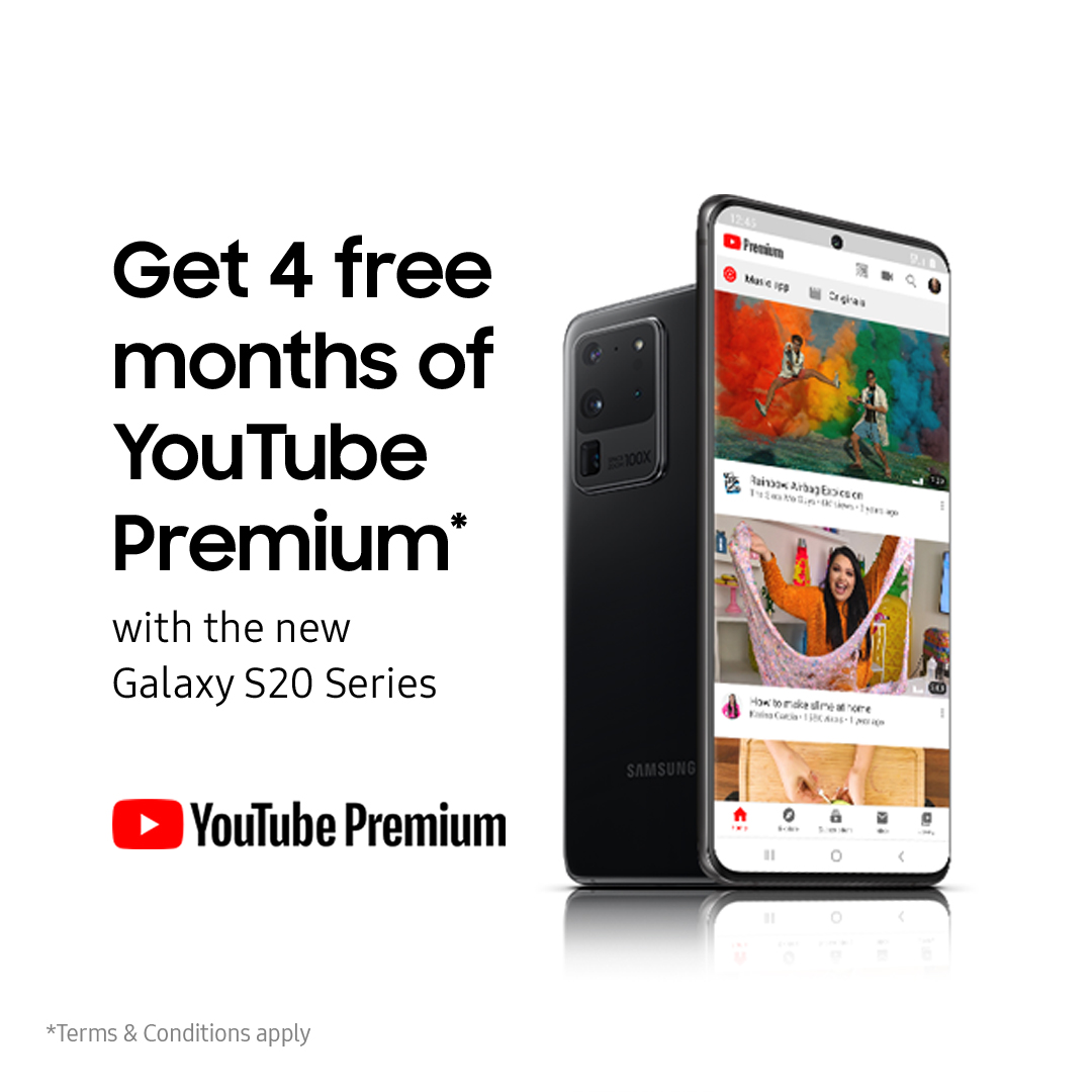 Free Youtube Premium from Samsung 