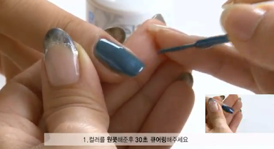 Magnetic nail art, easy magnetic gel nail art 