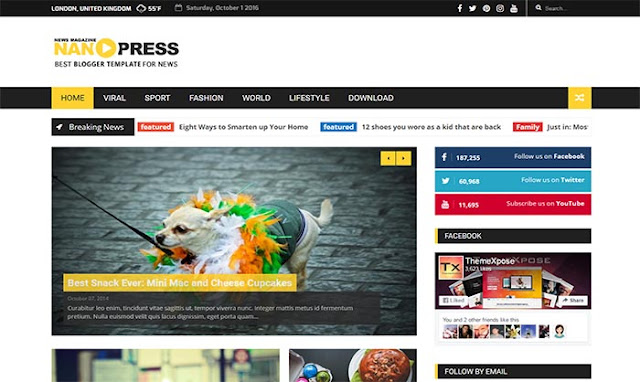 Nanopress Blogger Template