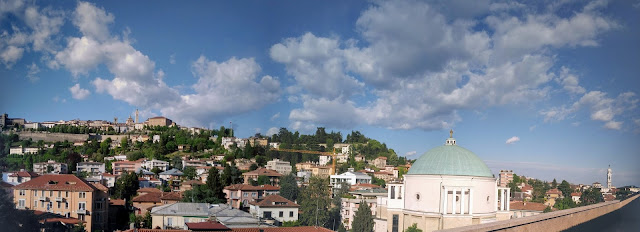 Attico Bergamo via statuto vista panoramica Città Alta