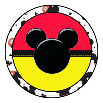  Mickey: Free Printable Toppers, Stickers, Bottle Caps or Labels. 