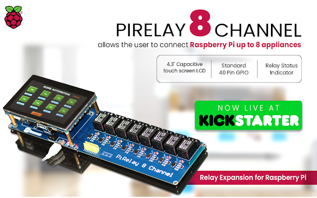 PiRelay 8  8 Channel Relay Board for Raspberry Pi - Kickstarter
