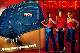 anúncio jeans staroup de 1979;  1979; moda anos 70; propaganda anos 70; história da década de 70; reclames anos 70; brazil in the 70s; Oswaldo Hernandez