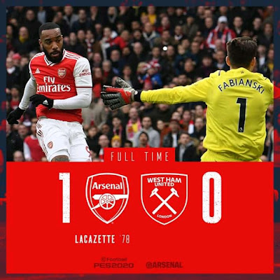 FT: Arsenal 1-0 West Ham, Super Sub Lacazette Strikes (Video Highlight)