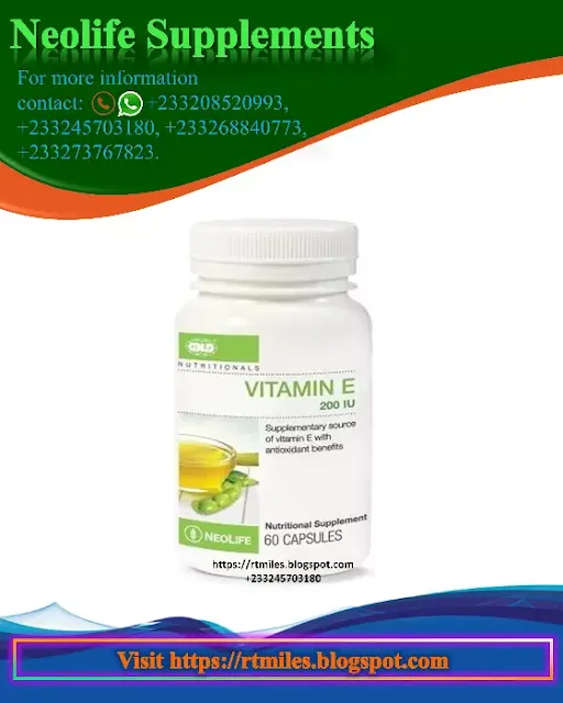 Neolife (GNLD) Vitamin E is A powerful, fat-soluble antioxidant, to support overall health.