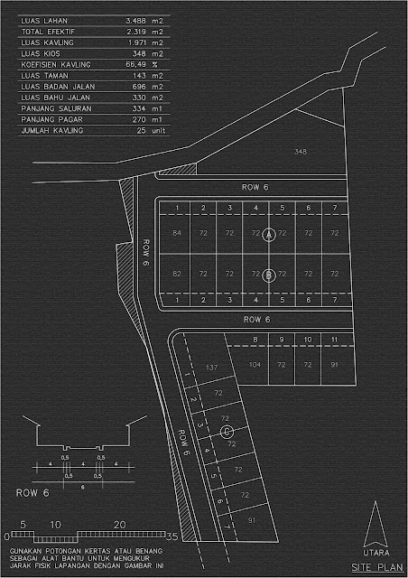 site plan rumah kavlingan