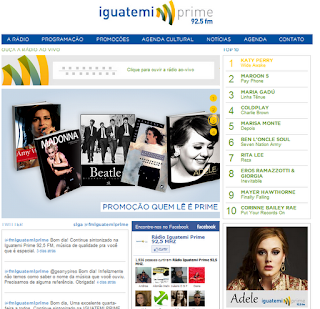 Conheça o site da Rádio Iguatemi Prime FM