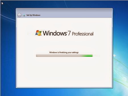 Windows is finalizing your setting