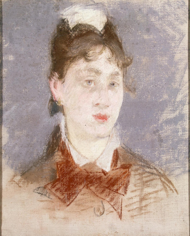 Girl in a Wing Collar by Edouard Manet - Portrait Paintings from Hermitage Museum