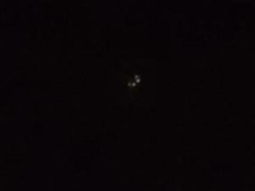 Ufo Sighting In Lenexa Kansas On June 7Th 2013 Hovering Red Lights In A String Formation