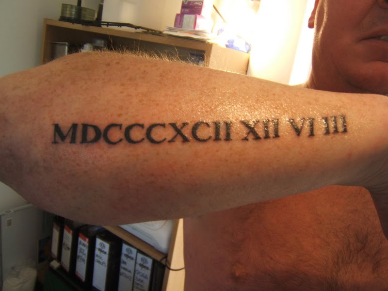 Roman Numeral Tattoos