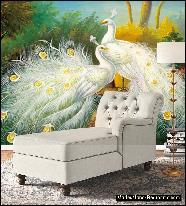Peacock Forest wallpaper mural peacock wall art peacock wall decor peacock wall decorations