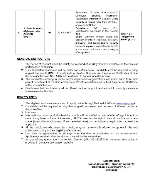 NACTA Jobs 2025