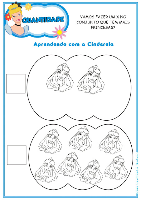 Atividades Educativas das Princesas Disney para Imprimir Grátis