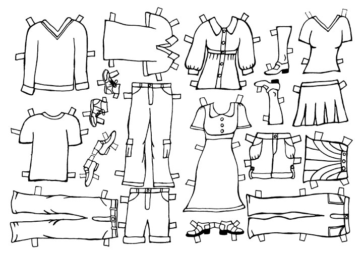 Beth & John's Wedding: Paper Doll Clothes