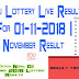 Thai Lottery Today Live Result For 01-11-2018