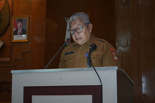 Hadiri Rapat Paripurna DPRD,  Sekdakab Sampaikan Pidato Bupati Asahan