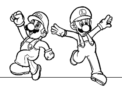 Free Mario Bros Coloring Pages