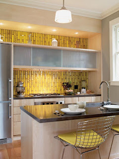 Yellow Kitchen Splashback