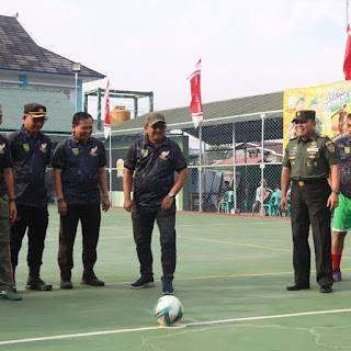Bupati Anwar Sadat Hadiri Open Turnamen Futsal HUT TNI