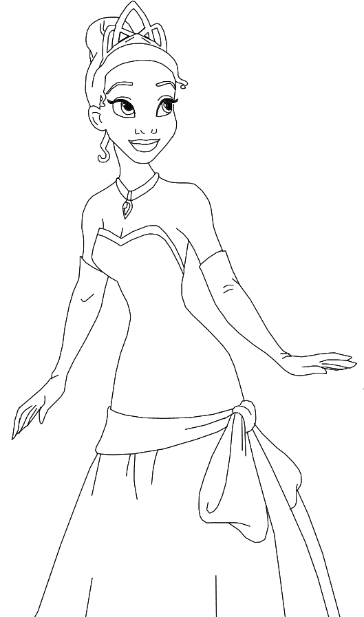 Tiana Coloring Pages 8