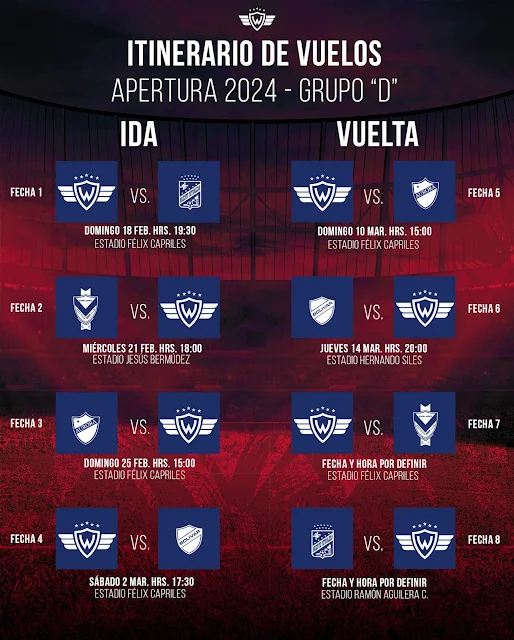 Fixture de Wilstermann para el Apertura 2024