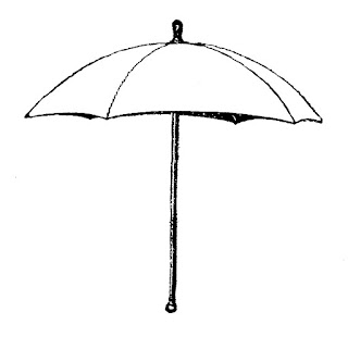 umbrella parasol image digital illustration vintage 