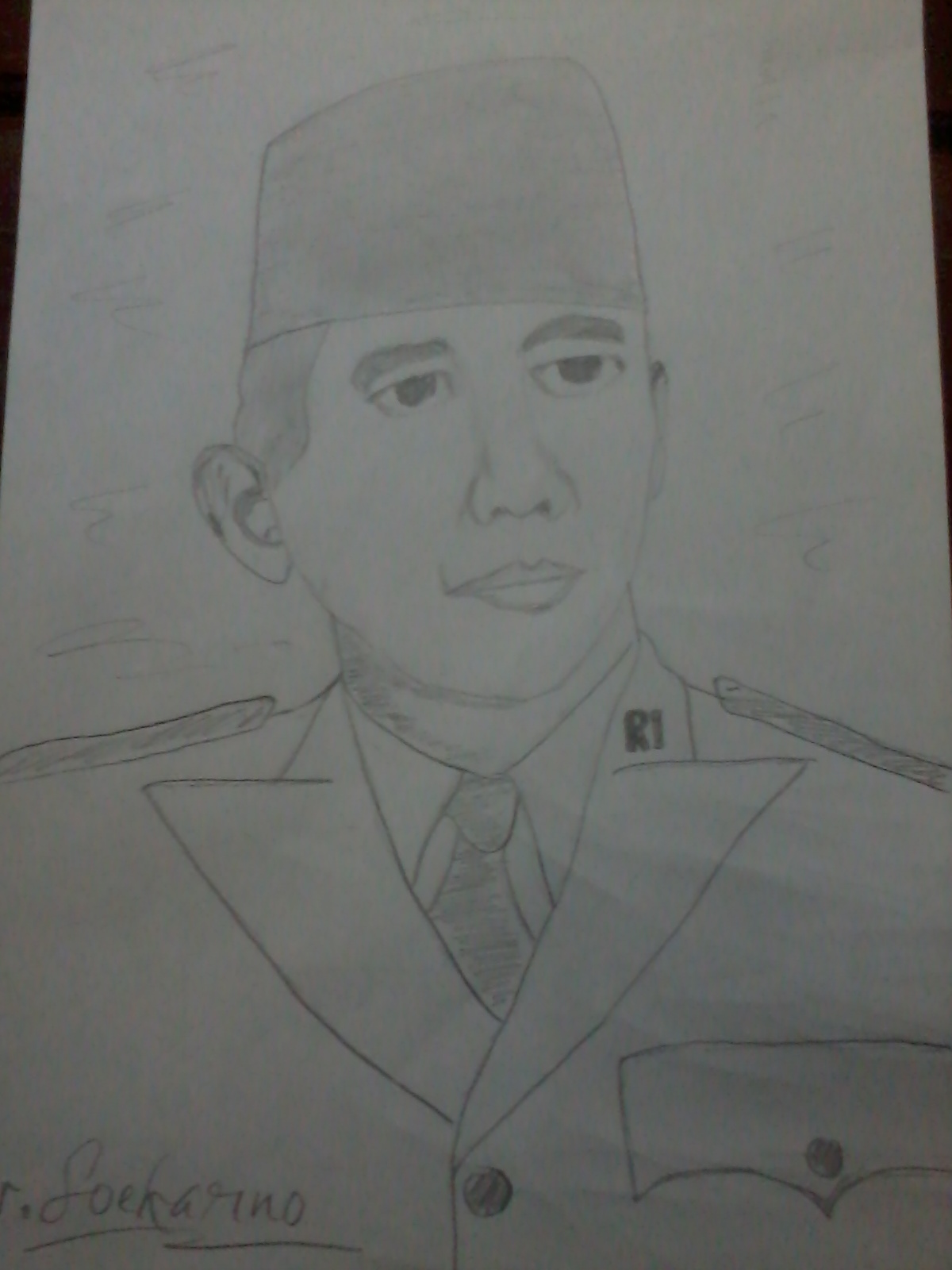 Sketsa Gambar Pahlawan Mudah