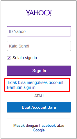 Solusi Lupa Password Email (Yahoo)