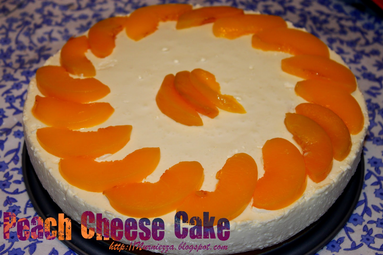 Our Journey Begins: Non - Bake Peach Cheese Cake