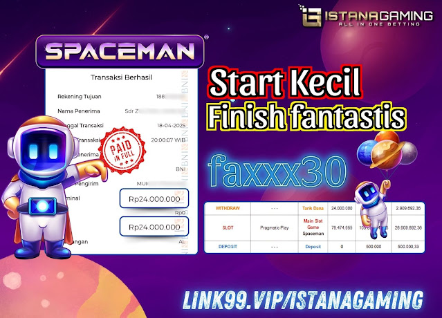Terbang Tinggi Bersama Spaceman - Jackpot 24.000.000 Didapatkan Pemain Beruntung