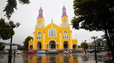 Iglesia de San Francisco, city of Castro, Chile.