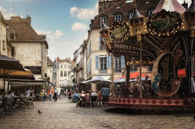 Carousel Old Town Urban Dijon France Street