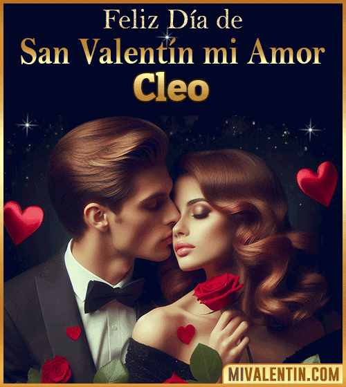 Tarjetas Feliz día de San Valentin Cleo