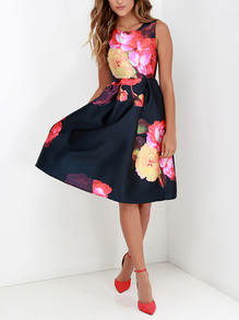 www.shein.com/Multicolor-Sleeveless-Floral-Flare-Dress-p-242890-cat-1727.html?aff_id=2525