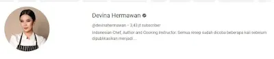 channel youtube devina hermawan