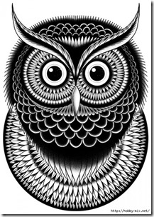 dibujos de buhod en blanco y negro (7)